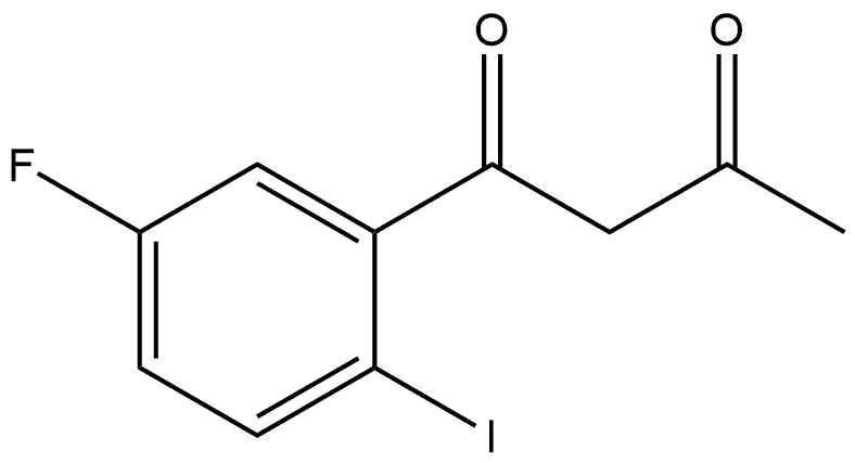 1-(5-Fluoro-2-iodophenyl)-1,3-butanedione Structure