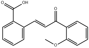 Benzoic acid, 2-[(1E)-3-(2-methoxyphenyl)-3-oxo-1-propen-1-yl]- 구조식 이미지