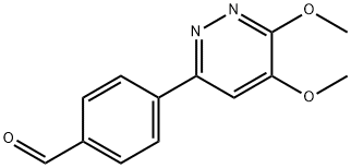 Benzaldehyde, 4-(5,6-dimethoxy-3-pyridazinyl)- Structure