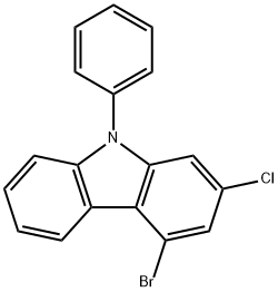 9H-Carbazole, 4-bromo-2-chloro-9-phenyl- Structure