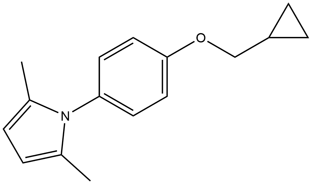 1-[4-(Cyclopropylmethoxy)phenyl]-2,5-dimethyl-1H-pyrrole Structure