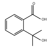 Benzoic acid, 2-(1-hydroxy-1-methylethyl)- 구조식 이미지