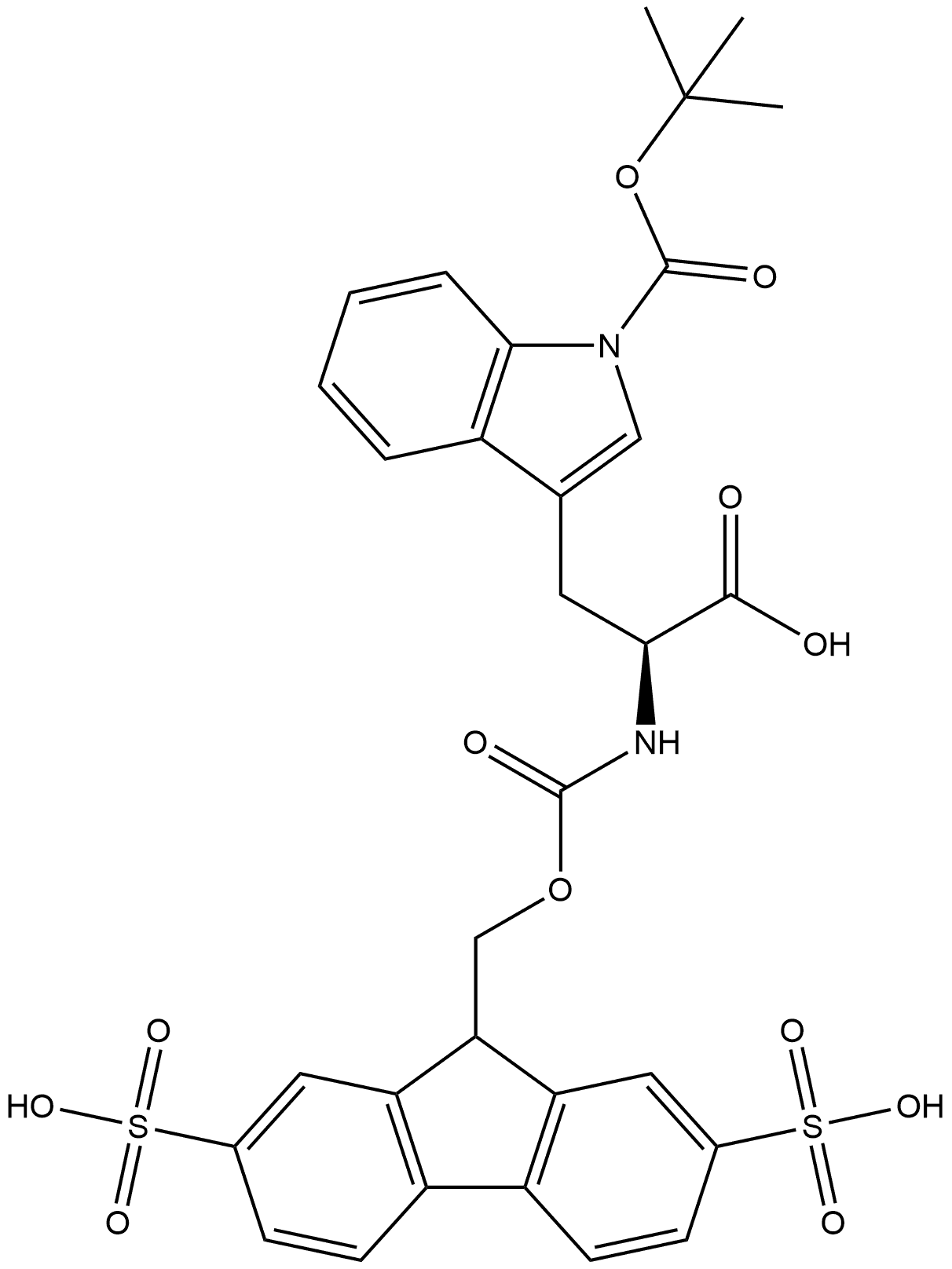 Smoc-Trp(Boc)-OH Structure