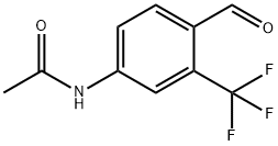 Acetamide, N-[4-formyl-3-(trifluoromethyl)phenyl]- Structure