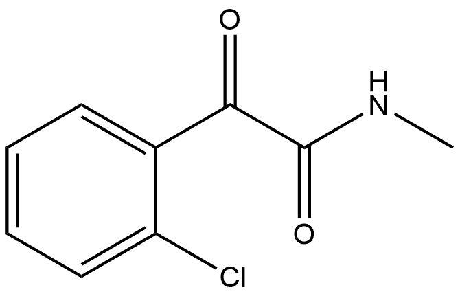 2-Chloro-N-methyl-α-oxobenzeneacetamide Structure