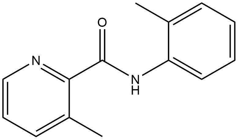 3-Methyl-N-(2-methylphenyl)-2-pyridinecarboxamide Structure