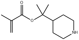 2-Propenoic acid, 2-methyl-, 1-methyl-1-(4-piperidinyl)ethyl ester Structure