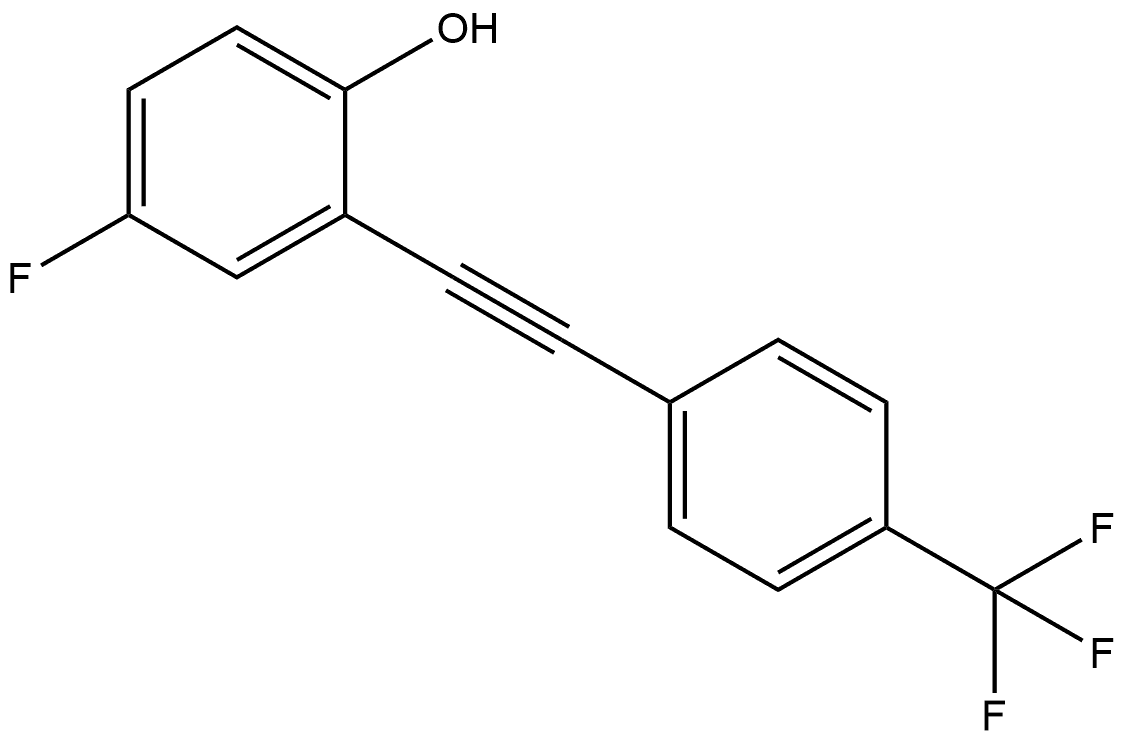 4-Fluoro-2-[2-[4-(trifluoromethyl)phenyl]ethynyl]phenol Structure