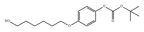 Carbonic acid, 1,1-dimethylethyl 4-[(6-hydroxyhexyl)oxy]phenyl ester Structure