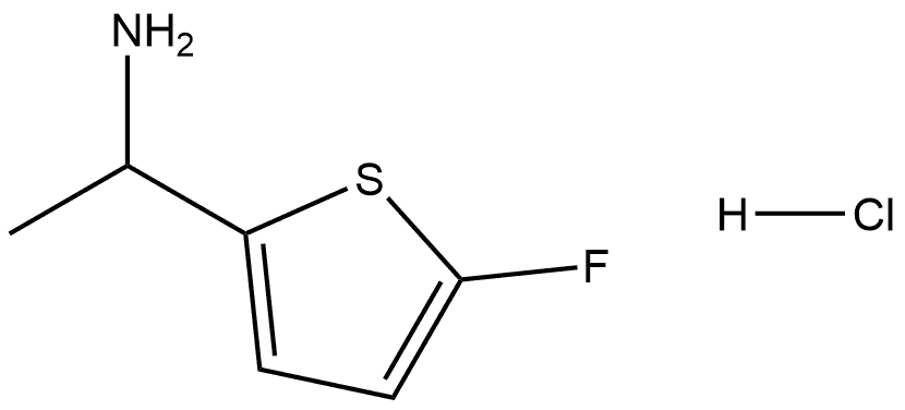 1-(5-fluorothiophen-2-yl)ethan-1-amine hydrochloride Structure