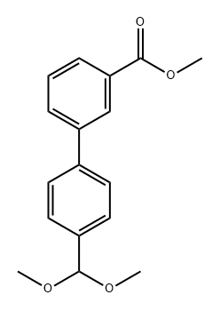 [1,1'-Biphenyl]-3-carboxylic acid, 4'-(dimethoxymethyl)-, methyl ester Structure