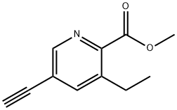 Methyl 3-ethyl-5-ethynyl-2-pyridinecarboxylate 구조식 이미지