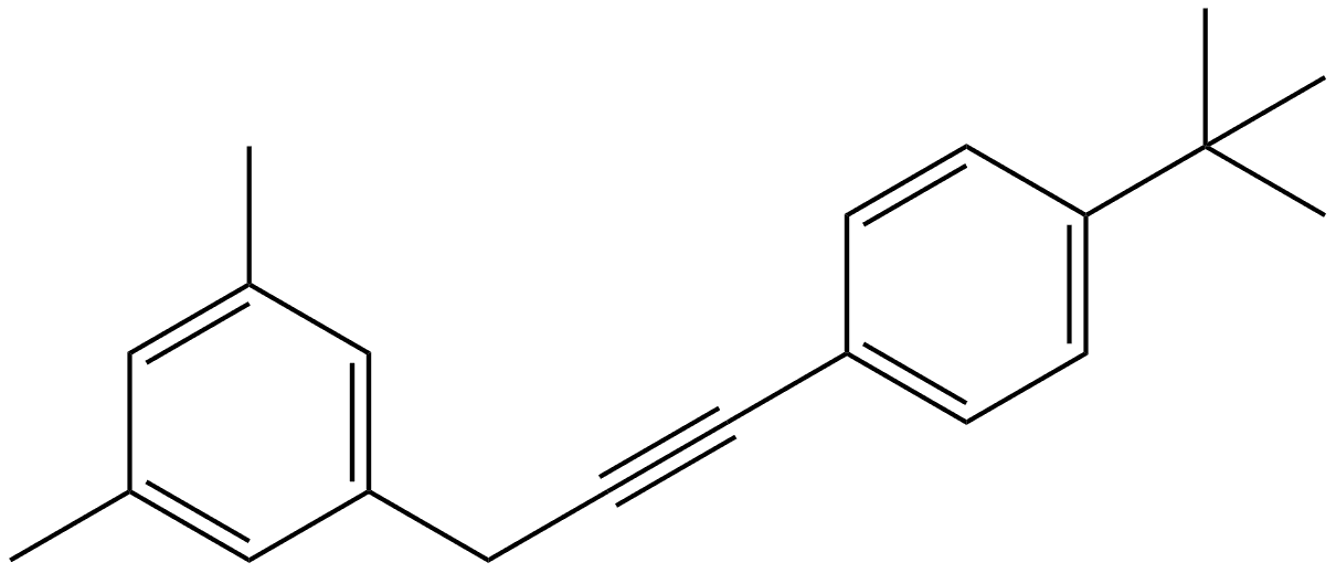 1-[3-[4-(1,1-Dimethylethyl)phenyl]-2-propyn-1-yl]-3,5-dimethylbenzene Structure