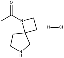 Ethanone, 1-(1,6-diazaspiro[3.4]oct-1-yl)-, hydrochloride (1:1) Structure