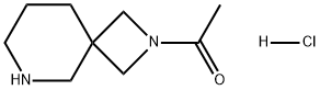 Ethanone, 1-(2,6-diazaspiro[3.5]non-2-yl)-, hydrochloride (1:1) Structure