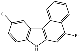 7H-Benzo[c]carbazole, 5-bromo-10-chloro- Structure