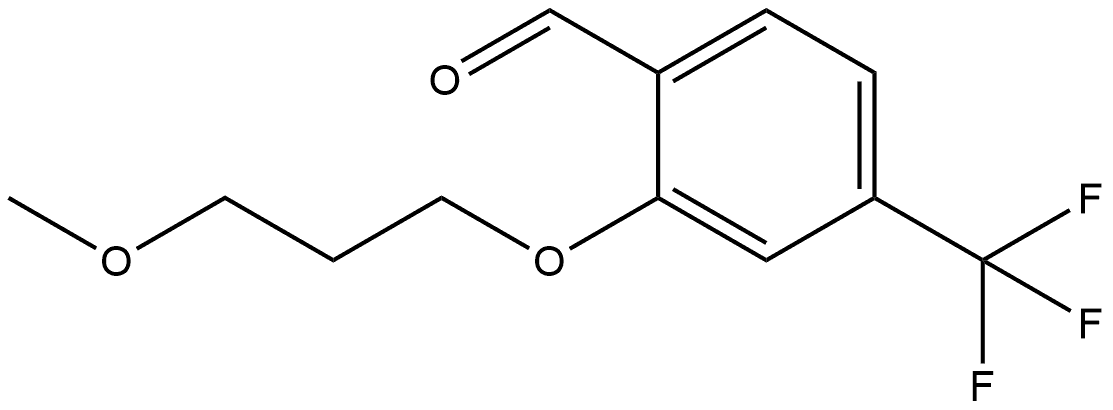 2-(3-Methoxypropoxy)-4-(trifluoromethyl)benzaldehyde Structure