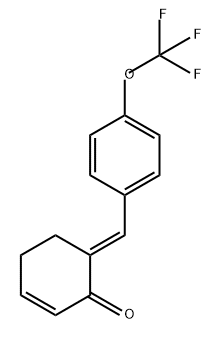 2-Cyclohexen-1-one, 6-[[4-(trifluoromethoxy)phenyl]methylene]-, (6E)- Structure