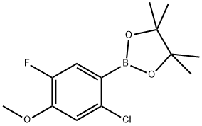 2-(2-chloro-5-fluoro-4-methoxyphenyl)-4,4,5,5-tetramethyl-1,3,2-dioxaborolane Structure