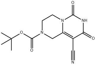 1,1-Dimethylethyl 9-cyano-1,3,4,6,7,8-hexahydro-6,8-dioxo-2H-pyrazino[1,2-c]pyrimidine-2-carboxylate Structure