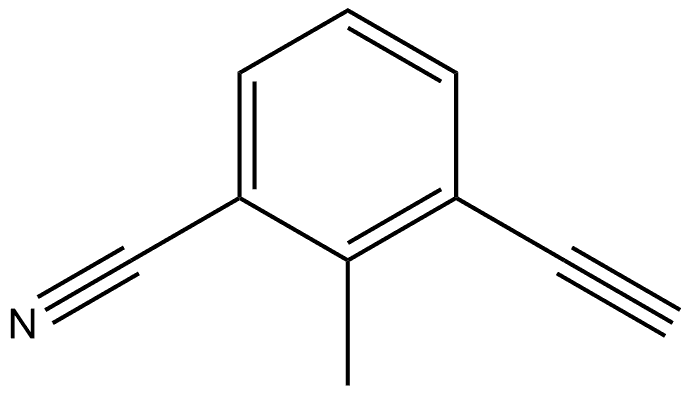 3-ethynyl-2-methylbenzonitrile 구조식 이미지