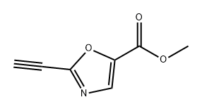 5-Oxazolecarboxylic acid, 2-ethynyl-, methyl ester 구조식 이미지