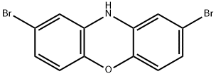 10H-Phenoxazine, 2,8-dibromo- Structure