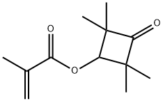 2-Propenoic acid, 2-methyl-, 2,2,4,4-tetramethyl-3-oxocyclobutyl ester Structure