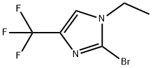 1H-Imidazole, 2-bromo-1-ethyl-4-(trifluoromethyl)- 구조식 이미지