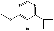 Pyrimidine, 5-bromo-4-cyclobutyl-6-methoxy- 구조식 이미지