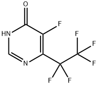 5-Fluoro-6-(perfluoroethyl)pyrimidin-4(3H)-one Structure