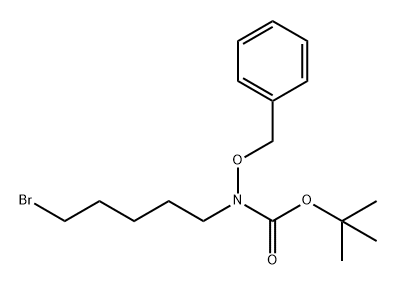 Carbamic acid, N-(5-bromopentyl)-N-(phenylmethoxy)-, 1,1-dimethylethyl ester Structure