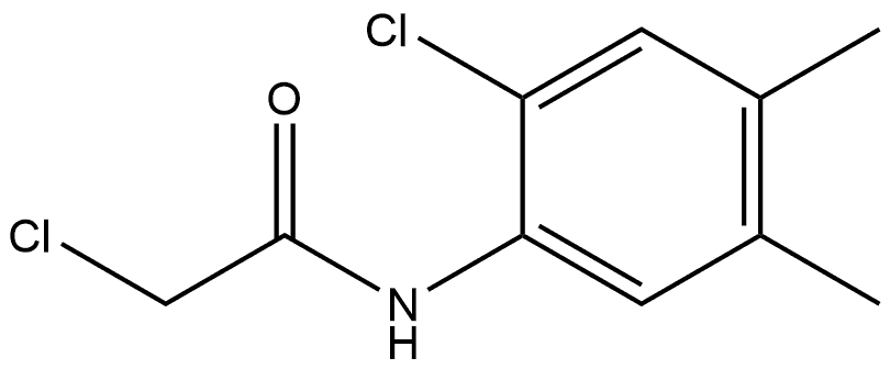 Acetamide, 2-chloro-N-(2-chloro-4,5-dimethylphenyl)- Structure