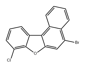 Benzo[b]naphtho[1,2-d]furan, 5-bromo-8-chloro- Structure