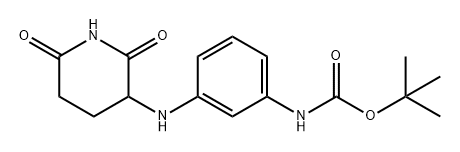 Carbamic acid, N-[3-[(2,6-dioxo-3-piperidinyl)amino]phenyl]-, 1,1-dimethylethyl ester Structure