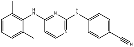 Benzonitrile, 4-[[4-[(2,6-dimethylphenyl)amino]-2-pyrimidinyl]amino]- 구조식 이미지