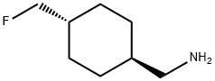 Cyclohexanemethanamine, 4-(fluoromethyl)-, trans- Structure