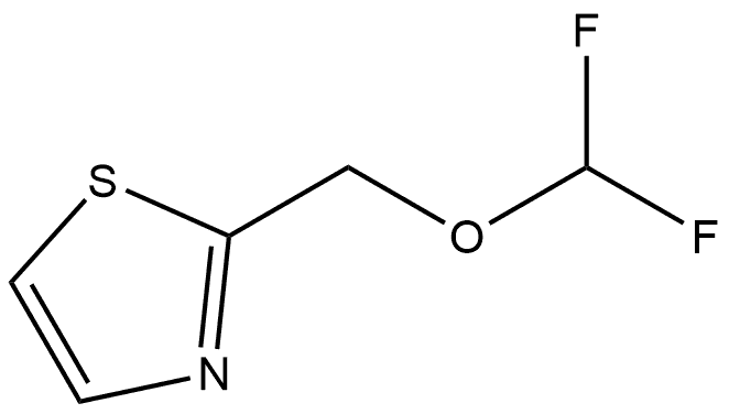 2-[(difluoromethoxy)methyl]thiazole Structure