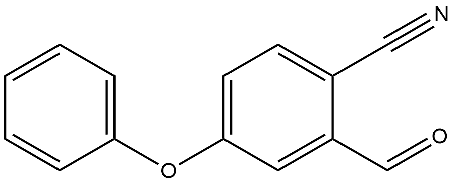 Benzonitrile, 2-formyl-4-phenoxy- Structure