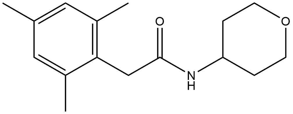 2,4,6-Trimethyl-N-(tetrahydro-2H-pyran-4-yl)benzeneacetamide Structure