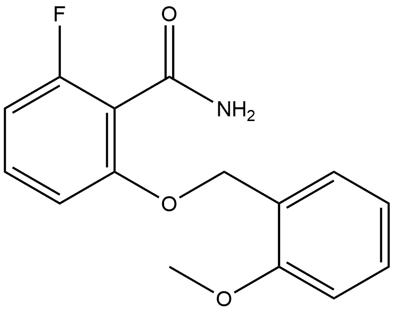 2-Fluoro-6-[(2-methoxyphenyl)methoxy]benzamide Structure