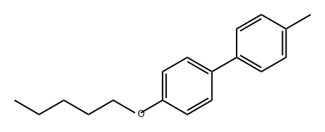 1,1'-Biphenyl, 4-methyl-4'-(pentyloxy)- 구조식 이미지
