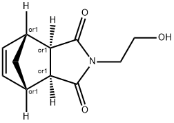 4,7-Methano-1H-isoindole-1,3(2H)-dione, 3a,4,7,7a-tetrahydro-2-(2-hydroxyethyl)-, (3aR,4R,7S,7aS)-rel- Structure