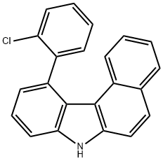 7H-Benzo[c]carbazole, 11-(2-chlorophenyl)- Structure