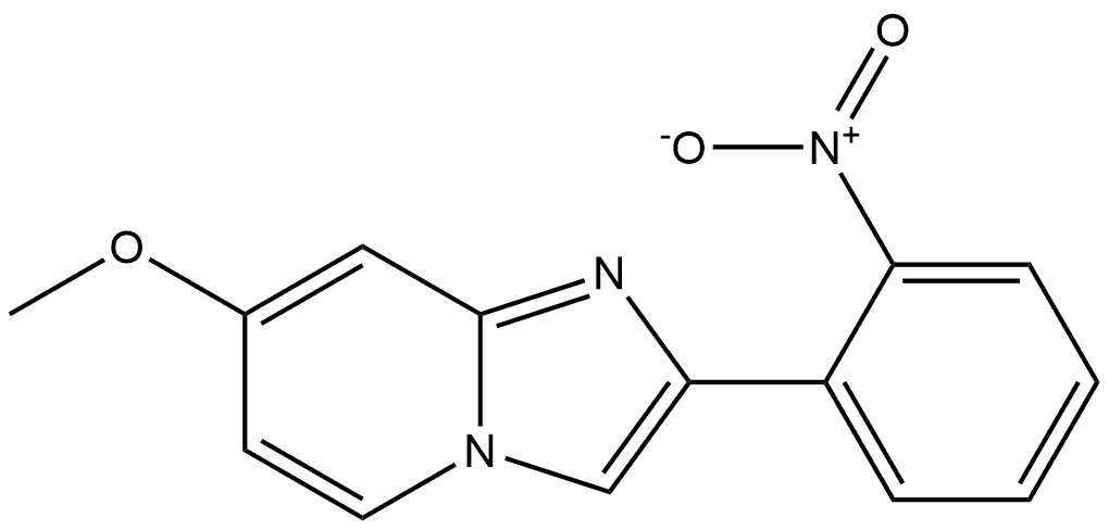 7-Methoxy-2-(2-nitrophenyl)imidazo[1,2-a]pyridine Structure