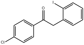 1-(4-Chlorophenyl)-2-(2-iodophenyl)ethanone Structure