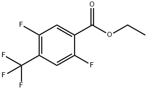 Benzoic acid, 2,5-difluoro-4-(trifluoromethyl)-, ethyl ester Structure