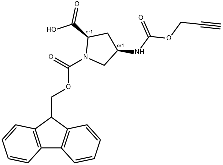 Fmoc-L-Pro(4-NHPoc)-OH (2S,4S) Structure