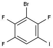 3-Bromo-1,2,4-trifluoro-5-iodobenzene Structure