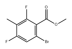 Benzoic acid, 6-bromo-2,4-difluoro-3-methyl-, methyl ester Structure